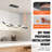 1 - Light Matte Black Chandelier Pendant