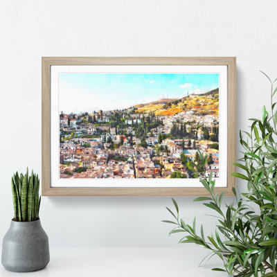 Rooftops in Granada - Picture Frame Painting