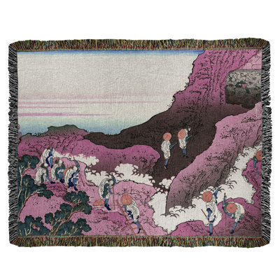 Katsushika Hokusai Hand Woven Throw Blanket