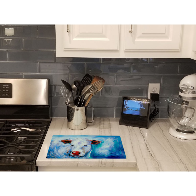 Move Over Cow Glass Cutting Board