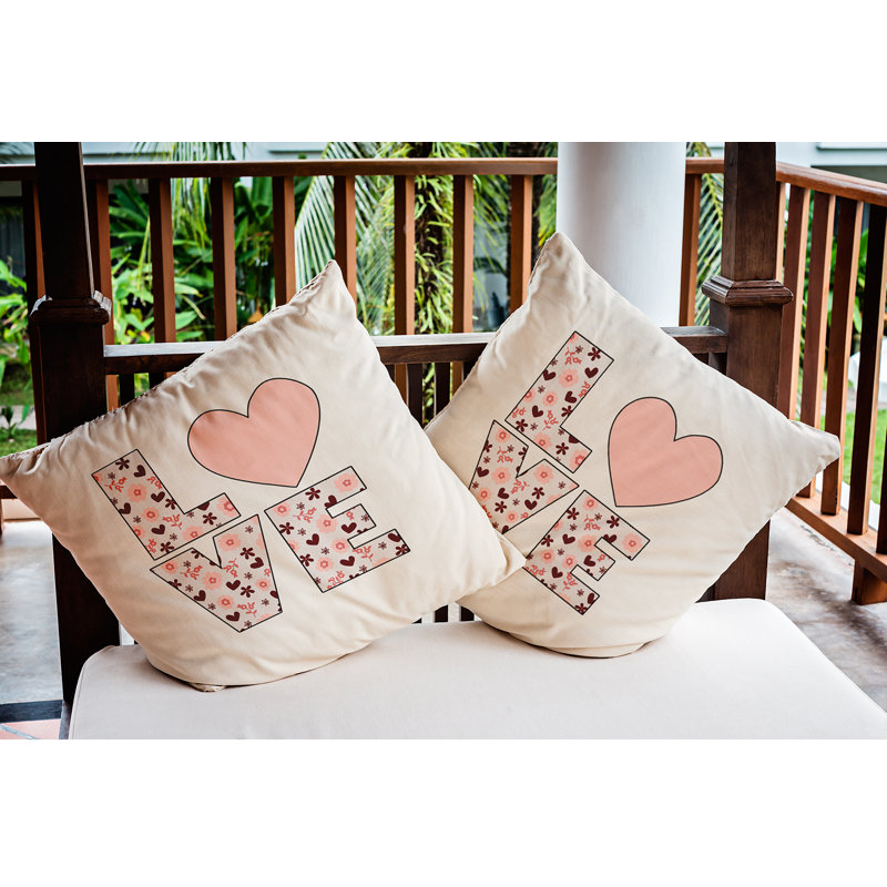 Outdoor Reversible Throw Pillow