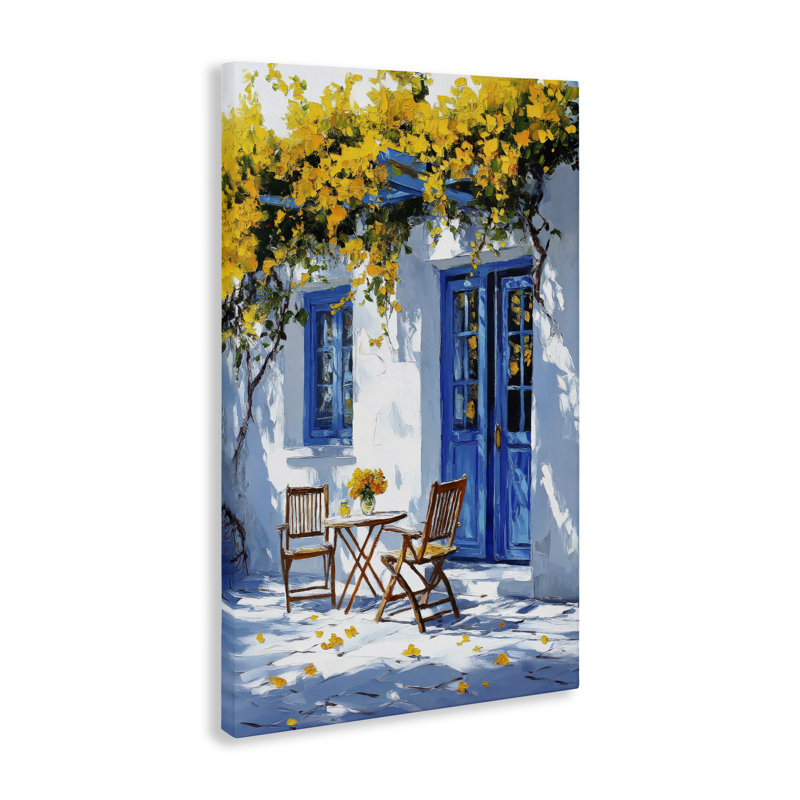 Toile de patio ensoleillée d'après-midi, design par Raymond Powers, H 24 po x l 16 po