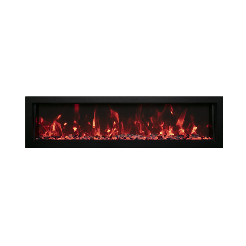 Cheminée électrique extérieure Amantii Panorama BI XT Deep Lumina 50 pouces, moteur à 3 vitesses, application mobile