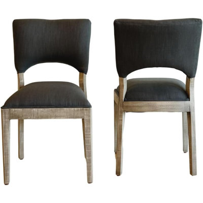 18'' H Upholstered Pine Dining Chair