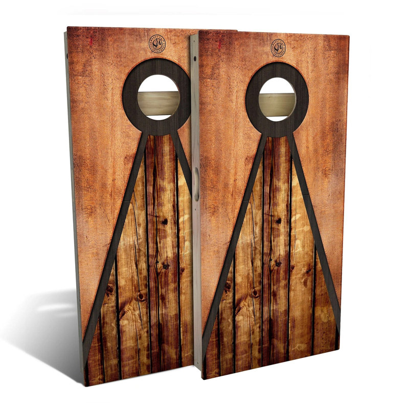 Ensemble de cornhole Pyramid All-Weather Composite, Ajouter un étui et des lumières