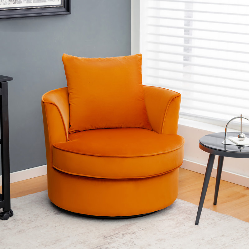 Fauteuil demi-tonneau pivotant
