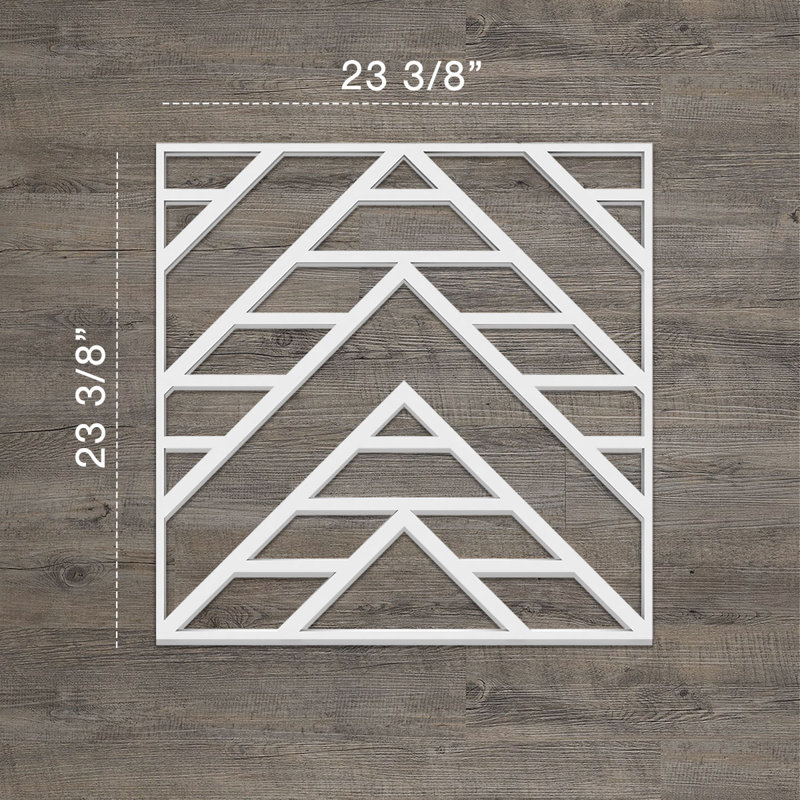 Panneaux muraux décoratifs Gilcrest, H 23,375 po x l 23,375 po x P 0,375 po