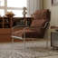 Fauteuil de loisir simple rétro et luxueux.
