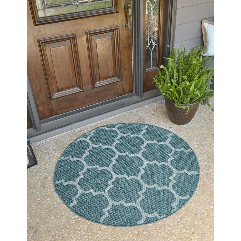 Tapis d'extérieur Preen couleur beige, Octogonal 5 pi