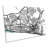 Brighton Map City Minimalistic Modern - Wrapped Canvas Print-1813314658