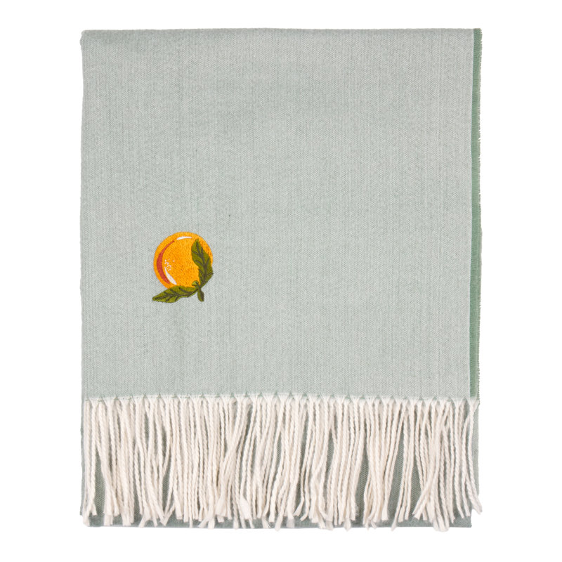 Fruits Knitted Throw Blanket