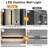 2-Pack Modern Outdoor Wall Lights, LED Wall Light Outdoor Lights Fixture For Patio Wall Mount, IP65 Waterproof Black Outside Lights For House, Garage, Porch.-2135109051-2135109049