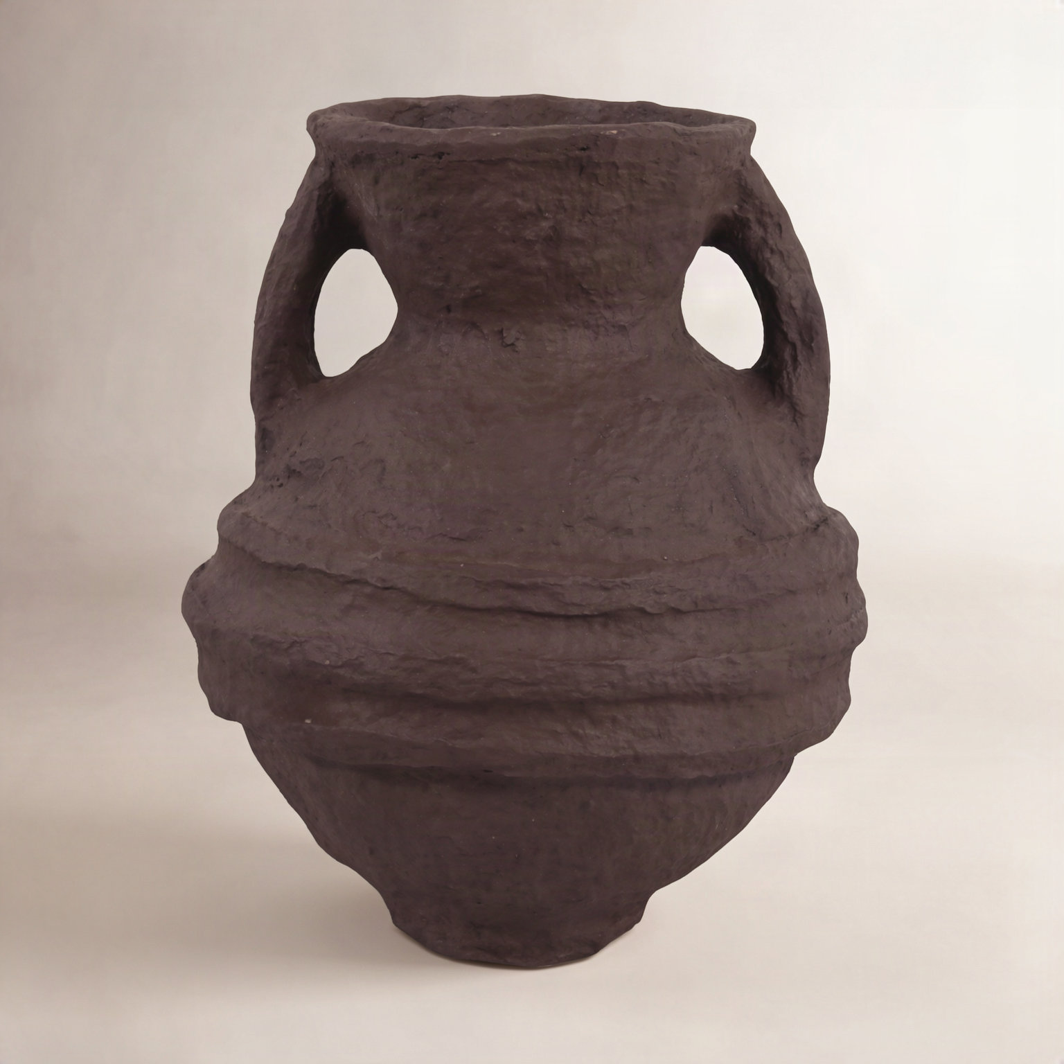 Handmade Table Vase, Dark Brown
