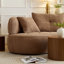 Canapé modulaire 4 places, tissu durable, structure en bois massif, coussin éponge haute densité, 4 coussins-527269849