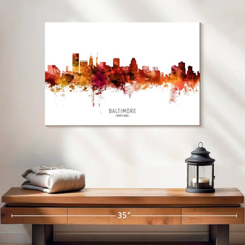 Nicci Baltimore, Maryland Skyline III, H 16 po x l 24 po