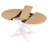 Retro Functional Extendable Dining Table With A 12" Leaf For Dining Room And Living Room-1996917164