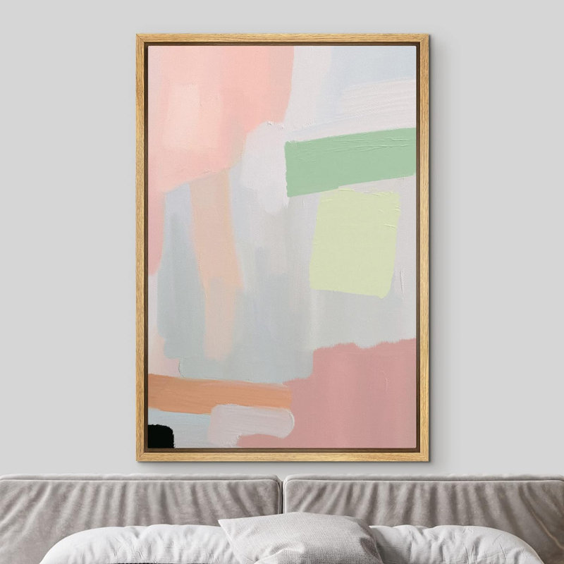 Coup de peinture aquarelle pastel, Naturel, H 24 po x l 16 po x P 1,5 po