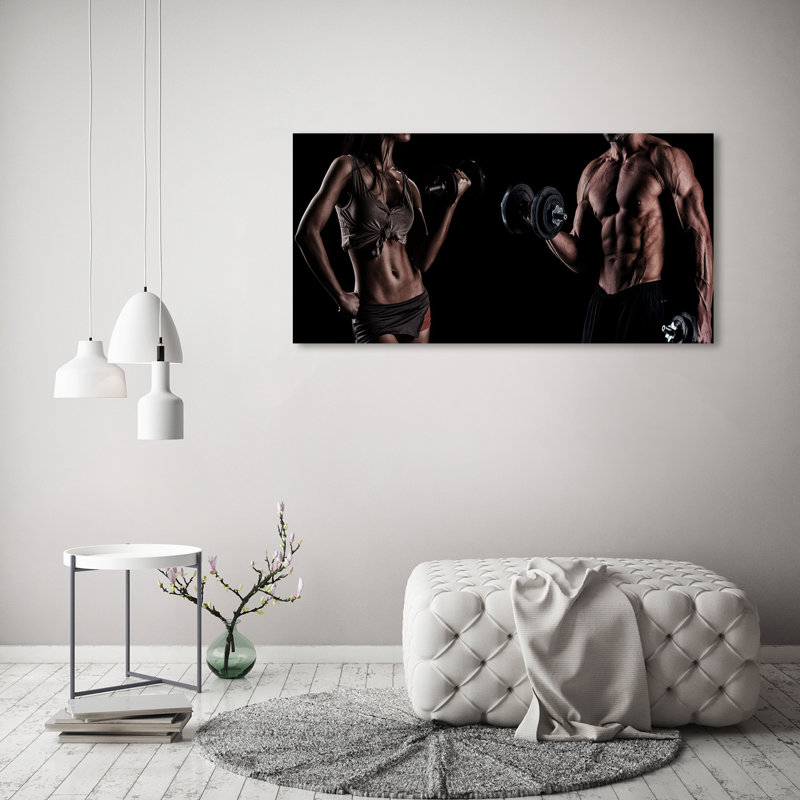 Muscle Building - Wrapped Canvas Print
