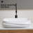 Rectangular Ceramic Vessel Sink For Bathroom