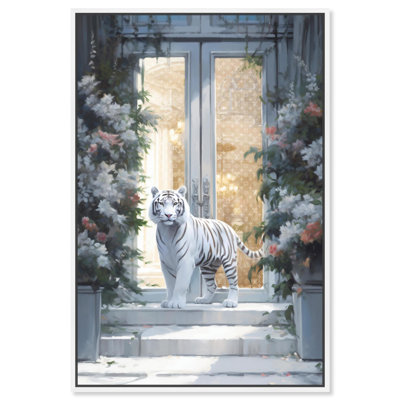 White Tiger Storefront Fashion Designer Wall Art by Art Remedy