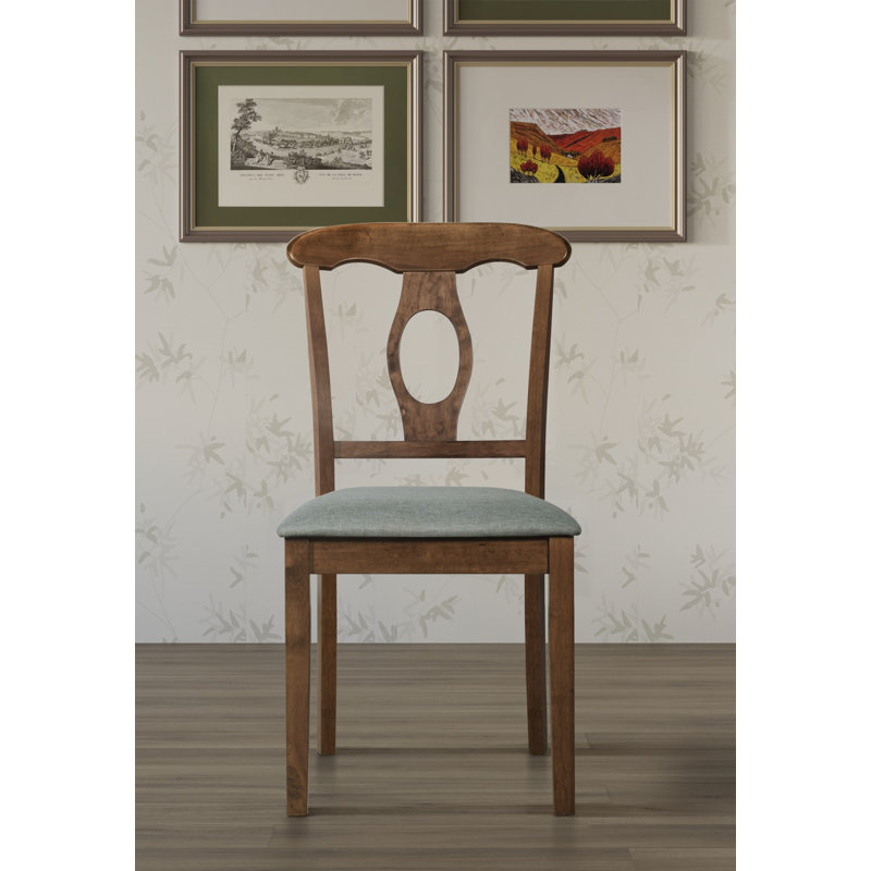 Alnesha 18.7'' H Fabric Upholstered Side Chair, Brown