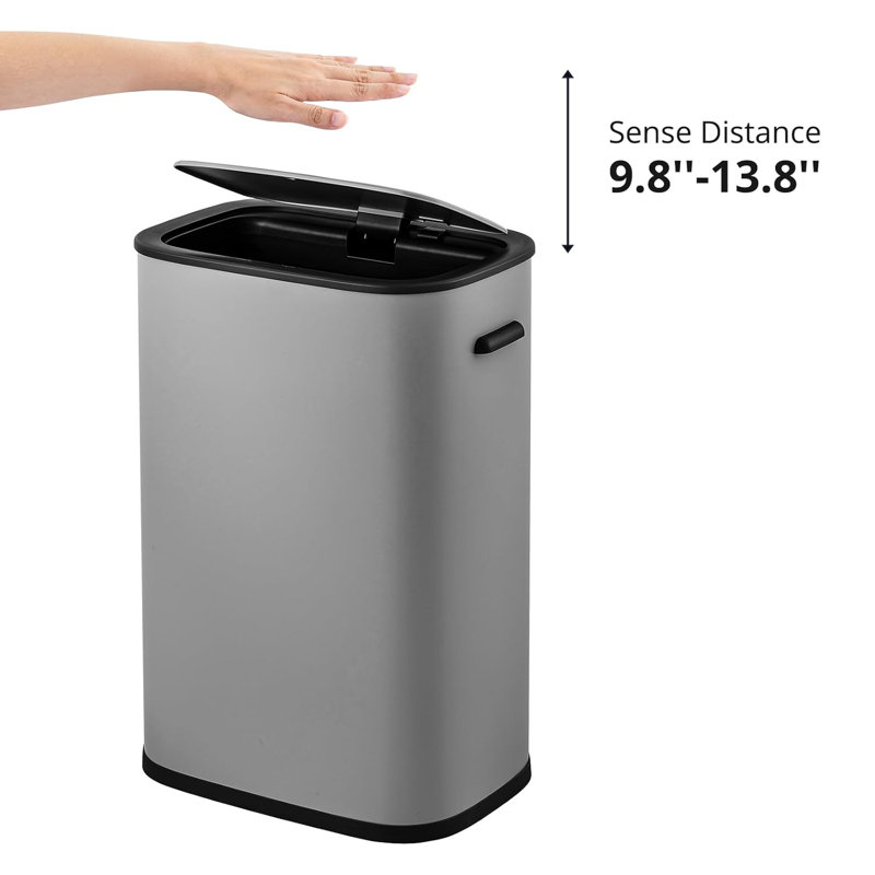 Automatic Trash Can with Lid,13 Gallon Smart Trash Can, 50L Motion Sensor Trash Can