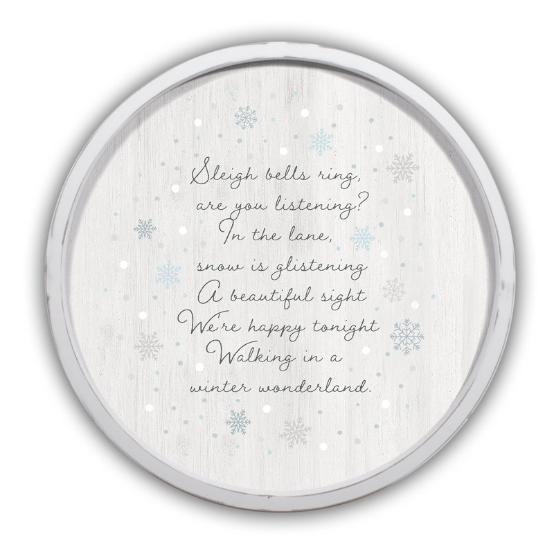 «Walking in a Winter Wonderland», reproduction encadrée