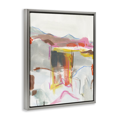  "Bold Abstract Mountain Shapes", art mural encadré par Melissa Wang