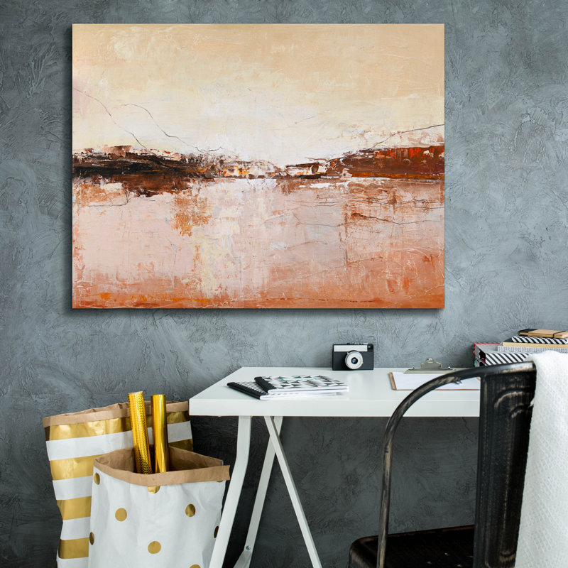  «Warm Horizon» par Design Fabrikken, art mural sur toile, 34 po x 26 po, H 26 po x l 34 po