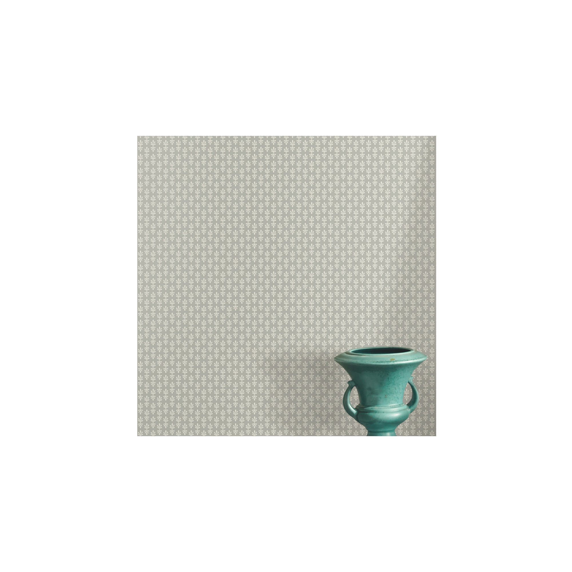 Petal 27" L x 27" W Smooth Wallpaper Roll, Mint