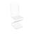 Chair, Clear Ghost Acrylic - Z LED Design 10035-2 Returned Unit