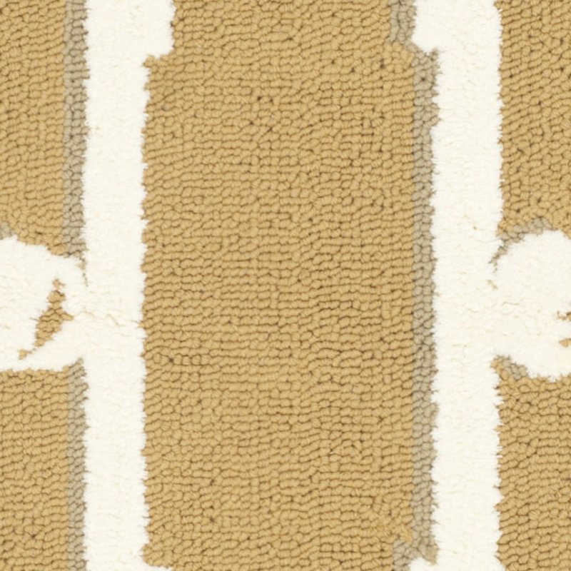 Sheeran Newport Hand Hooked Cotton Pile Geometric Rug, Rectangle 3'9" x 5'9"