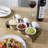 Magers Wood Serving Ceramic Dining Bowls Set-1423979294