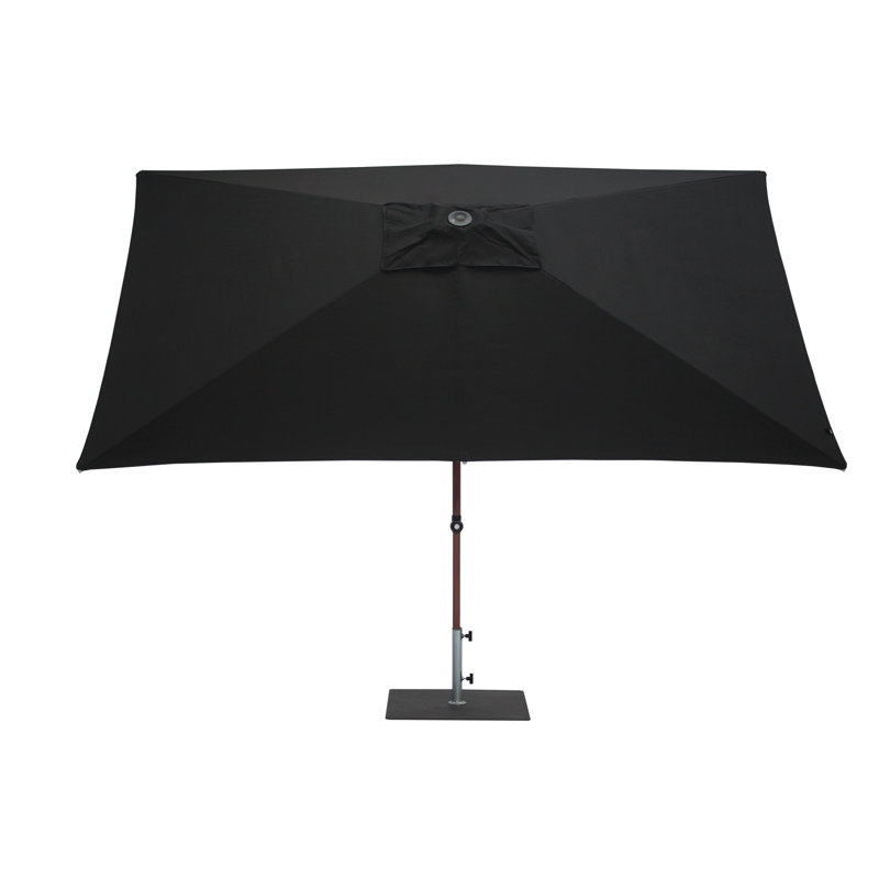 Aolaith 300cm X 200cm Rectangular Market Parasol, Black