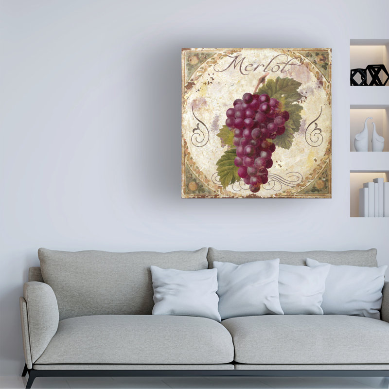 Art sur toile merlot Sasha, 14" H x 14" W