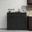 Armoire poubelle Farmhouse Double Tilt Out pour bidons de 20 gallons