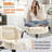 Modern Leather Executive Office Chair With Flip-Up Armrests And Adjustable Lumbar Support-250757229