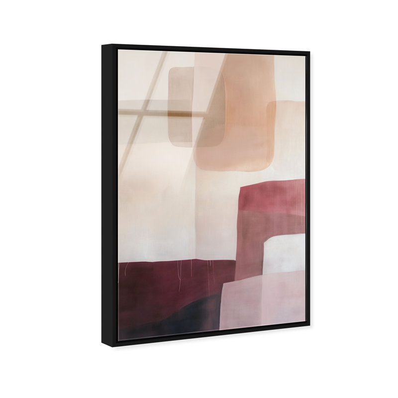 Ruby Dreams I High-Gloss Frameless Acrylic Glass Wall Art Abstract Print by Oliver Gal, Ready to Hang, 10 x 15, 31"H x 21"W