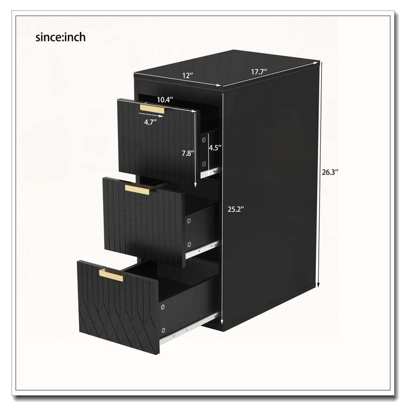 Multifunctional Wall Mounted Floating Cabinet with Drawers, Black