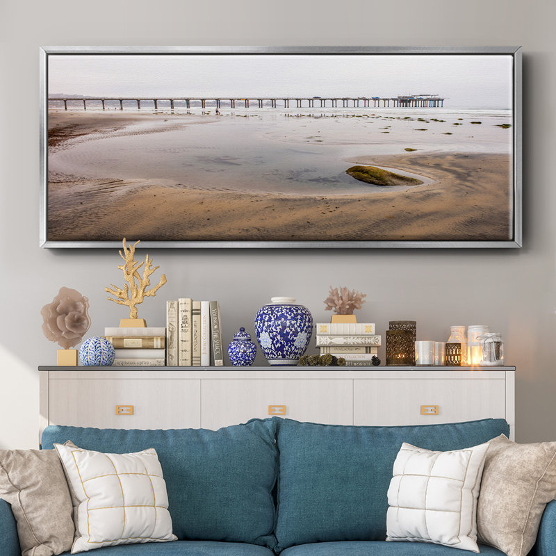 Scripps Pier- Framed Canvas