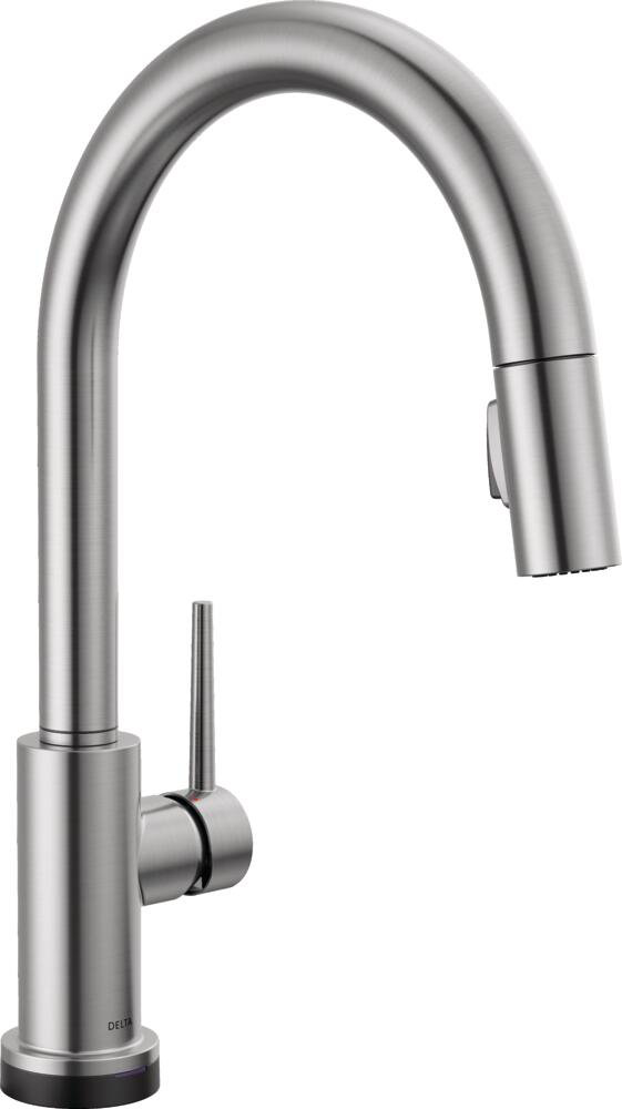Trinsic Touch and Voice Kitchen Faucet, Arctic Stainless