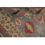 Tapis oriental bleu à motif géométrique Kazak 5