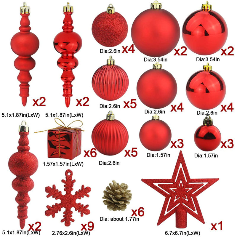Christmas No Animal(s) Decorative Accent, Red