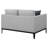 Jared Upholstered Track Arm Loveseat Light Grey