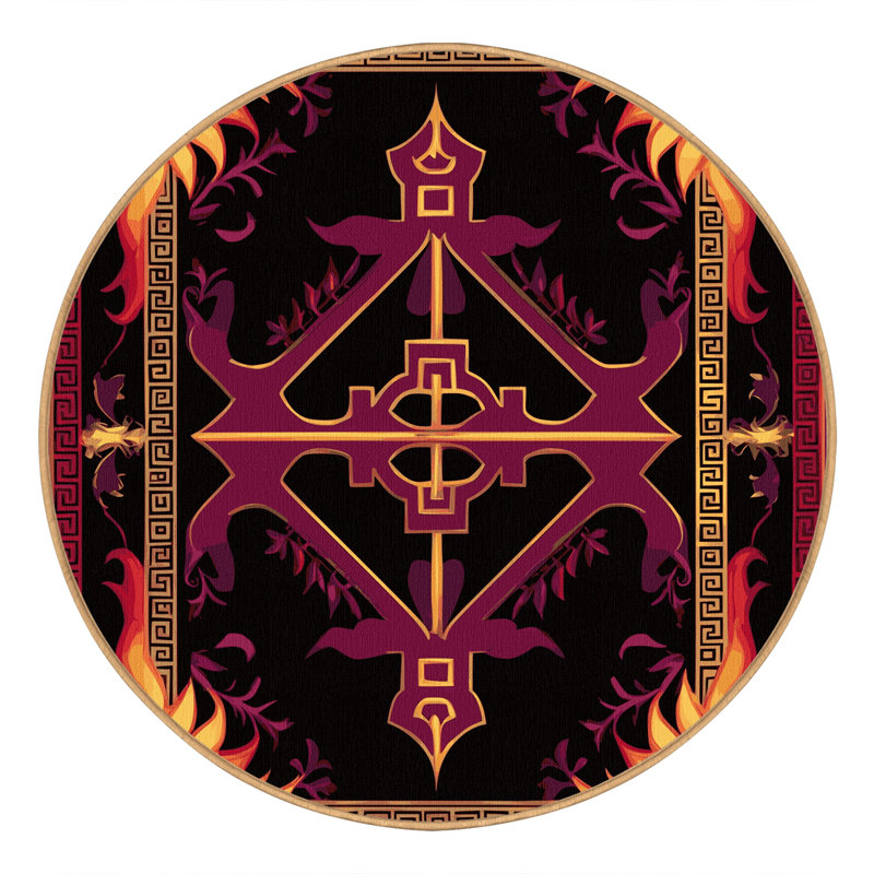 Ornamented Bloom Rug, Round 7'