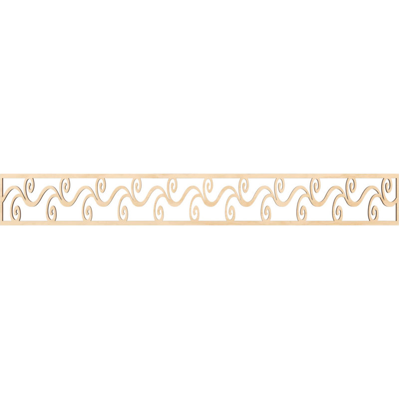 Moulure à panneau Tilden, Bouleau, H 6 po x l 46,5 po x P 0,25 po