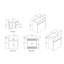 Ensemble de meuble-lavabo simple 18 po avec plateau en résine-647200574