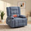 Fauteuil inclinable de 34,6 po x 37,8 po x 40,5 po avec rangement intégré, commande à distance pour le salon, conception réglable