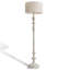 Beige-blanc + lin blanc + lampes sur pied de forme libre en bois massif-1558683502