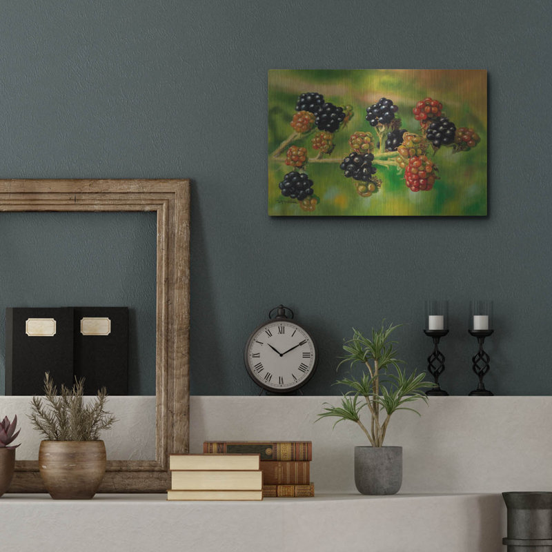 «Blackberries» par Bill Makinson, H 12 po x l 16 po